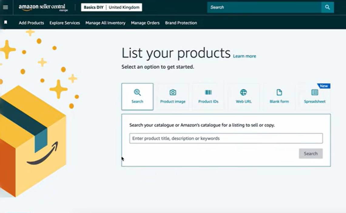 Amazon List your products
